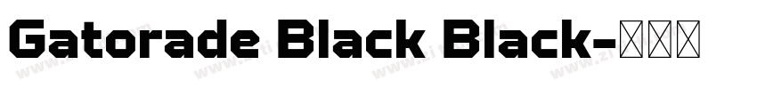 Gatorade Black Black字体转换